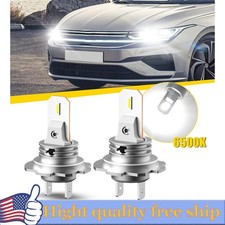 2PCS AUXITO H7 LED Headlight Bulbs Kit High or Low Beam 6500K Super White Lights