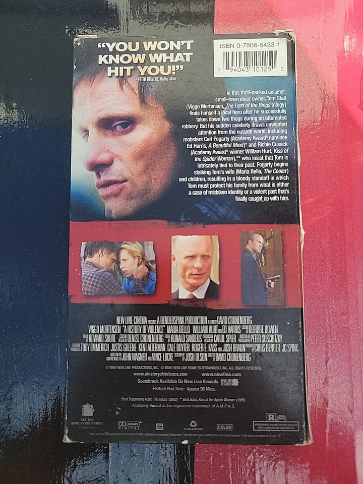 A History Of Violence VHS Last Major Studio VHS 2006 Tested - Image 3 of 4