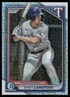 Wyatt Langford Rookie 2024 Bowman Chrome Mojo Texas Rangers #71
