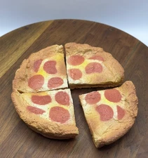 Vintage 80s Prop Pizza Hut Realistic Play Food Personal Pepperoni Pan Pizza 1987