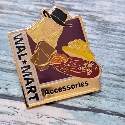 #ad #ad Walmart Associate Employee Pin Accessories Department Hat Purse Scarf $9.99