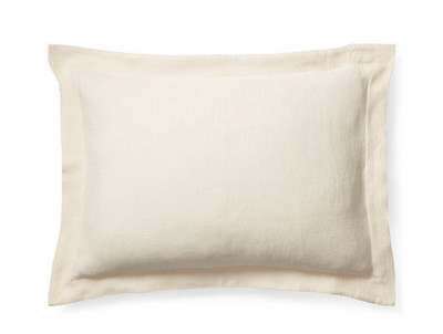 NEW $185 Ralph Lauren Linen Standard Sham / Pillow Sham Weston Park Foley, Cream