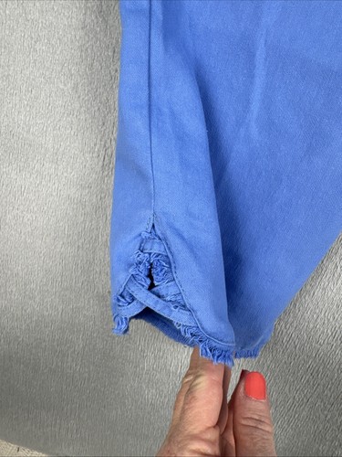 RUBY RD donna nuovo con etichette perline elasticizzate frange Capris dimagrante Bali blu taglia 12P - Foto 2 di 13