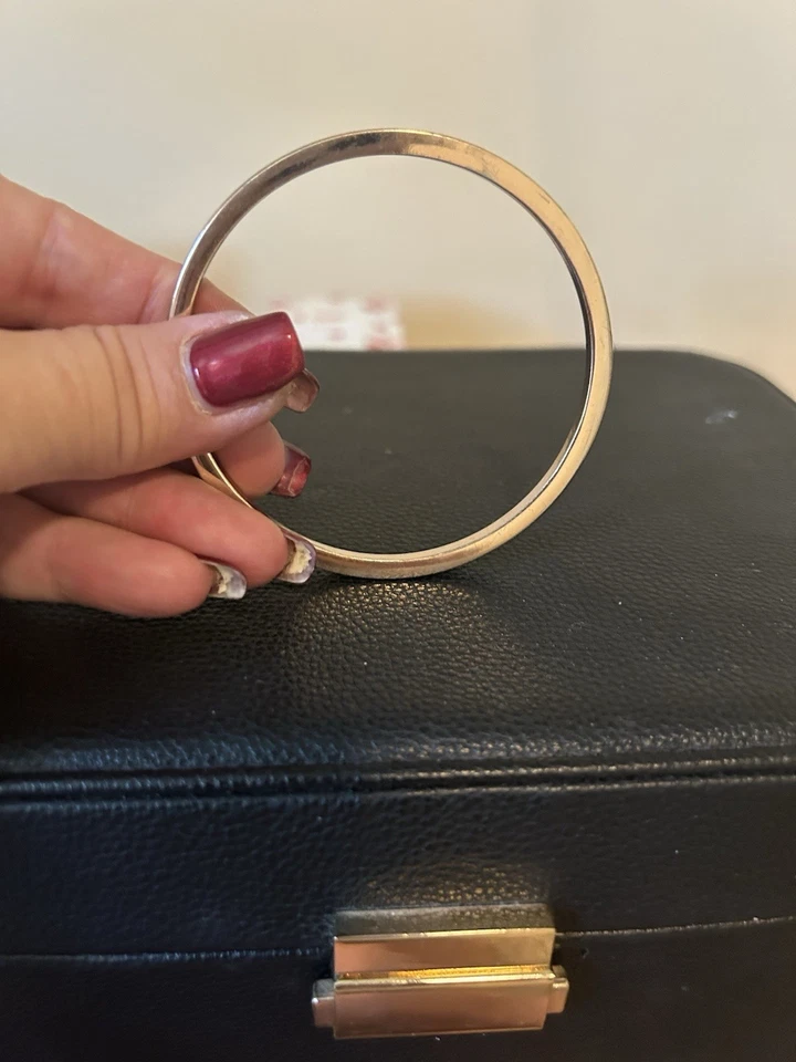 Women's Greek Key Bangle Cuff Bracelet Stainless Steel, Yellow Gold Plated - Image 3 of 3