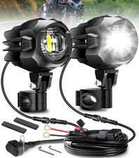 Motorcycle Auxiliary Lights LEDMIRCY With Switch Wiring Harness Kit