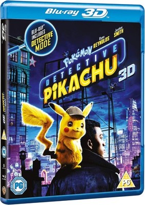 Pokemon DETECTIVE PIKACHU (2019) 3D + 2D Blu-Ray BRAND NEW (USA Compatible)