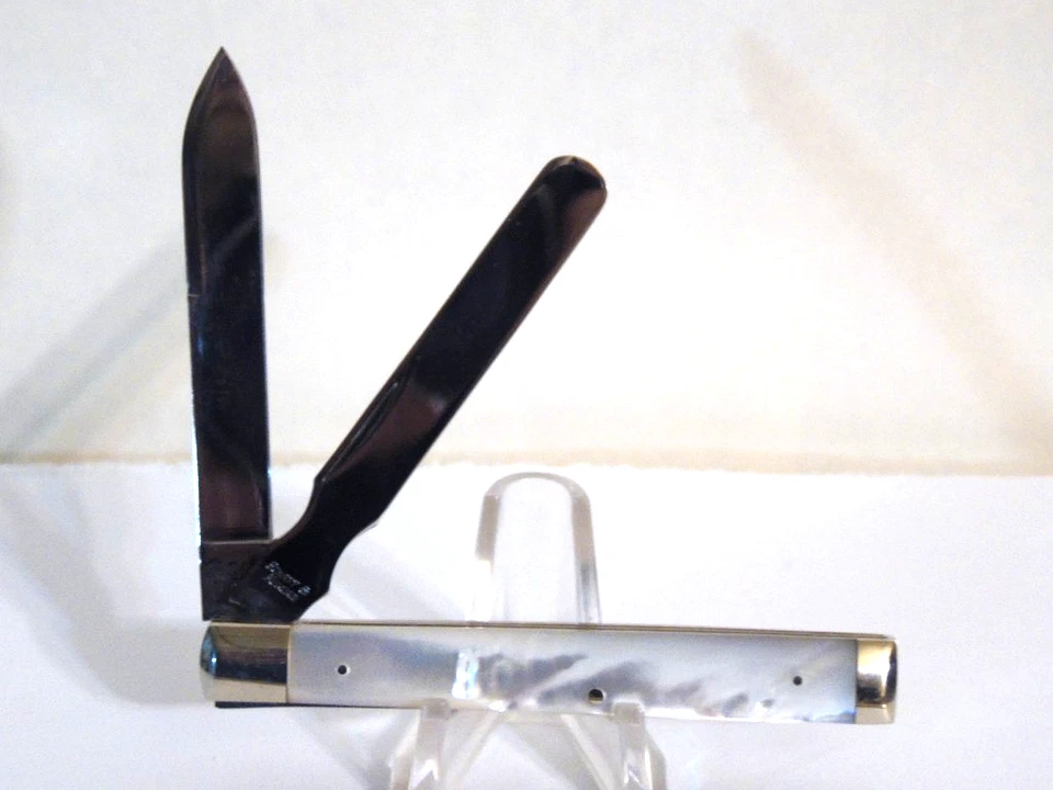 Escalas madreperla "Schatt & Morgan" 2 hojas "Cuchillo de médico" 1995 con caja Foto 4 de 4