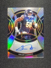 🔥Grady Jarrett 2025 Panini Select AUTO SILVER PRIZM SIGNATURES BEARS #SP-GJT🔥