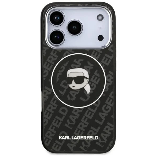 Custodia Karl Lagerfeld Magsafe IPHONE 17 Pro Plastica Nero Trasparente Logo - Immagine 3 di 4