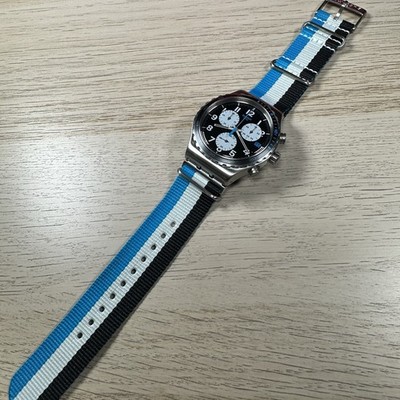 激レア✨ スウォッチ パイロットクロノ スカイボンド YVS409 / NATO NEW✓LIMITED EDITION✓ Swatch Irony SKYBOND Chronograph Nylon