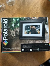 Polaroid PDF-750W 7" LED Digital Picture Frame Wood USB SD 16:9 JPEG