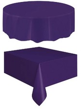 Rectangle or Round Party Table Cloth Covers Tablecover 20 colours Great Value