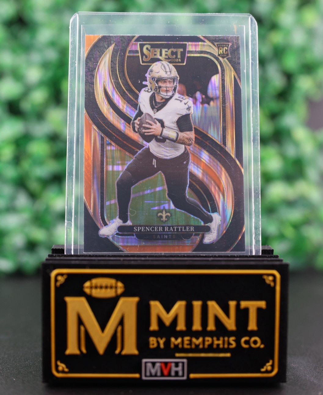 Spencer Rattler  2024 Select Premier Level #130 Black and Orange Shock Saints