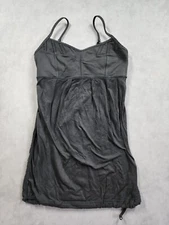 Lululemon Graceful Flow Tank Top Womens Size 4 Black V-Neck Criss Cross Back