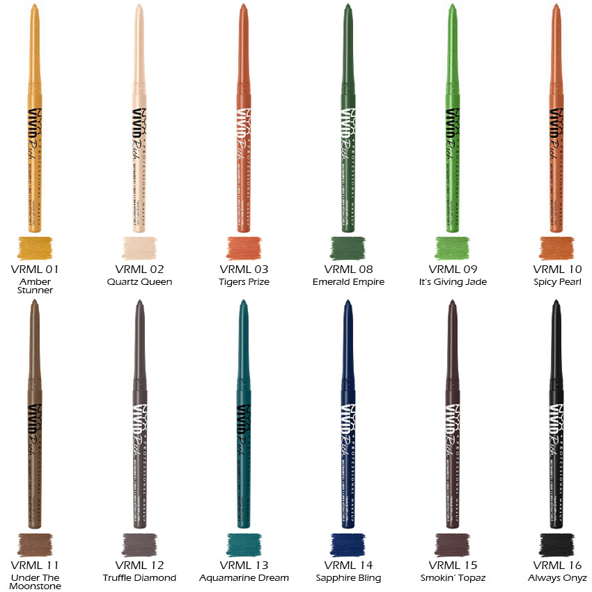 1 NYX Vivid Rich Mechanical Pencil Retractable Eyeliner 