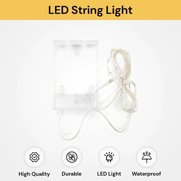 Fairy Lights Battery Operated with Remote Control Timer Waterproof