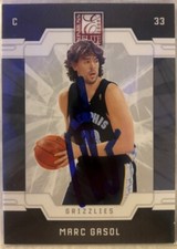 Marc Gasol AUTO 2009-10 Donruss Elite #55