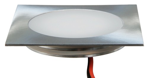 Slim Led Einbau-Leuchte Alu matt 12V 0,5W IP67 trittfest / Einbau-Strahler Spot  - Bild 6 von 12