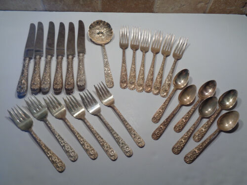 Vintage S.Kirk & Son Repousse Sterling Silver Bon Bon Server