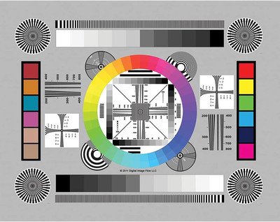 High Resolution 8.5X11'' Chrome SD Professional Lens Test Chart, 3-Pack