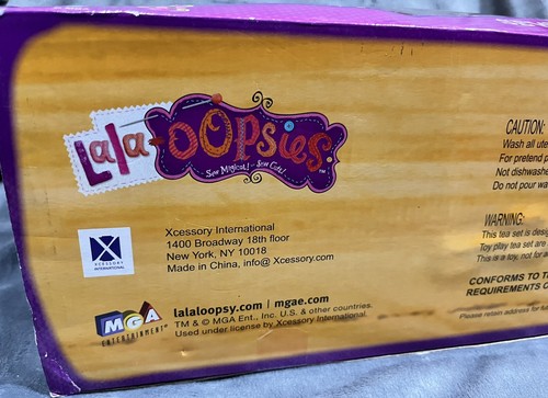 VHTF Retired NEW Lala-oopsies Lalaloopsy Sew Magical Playset Doll Tea Pot Party - Picture 9 of 23