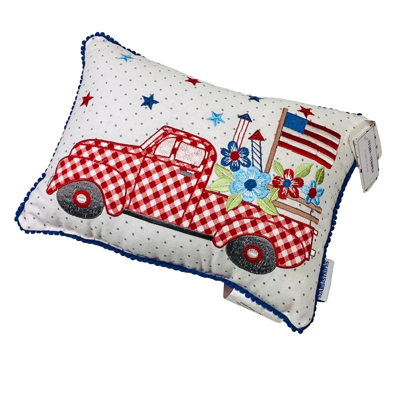 100% полиэстер вышитые патриотические подушки для домашнего декора