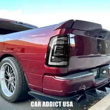 Light Smoked Tail Lights for 2009-2018 Dodge Ram 1500 2500 3500 LED Rear Lights