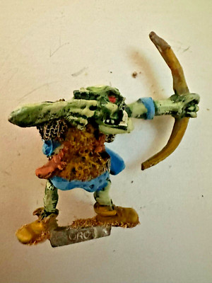 Citadel Orcs Orc Warrior with Bow Archer Games Workshop Warhammer Metal OOP M