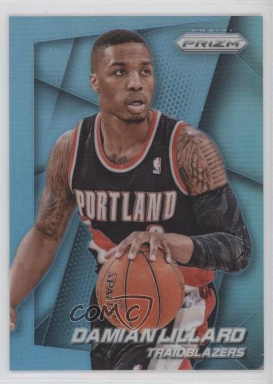 2014-15 Panini Prizm Light Blue Prizm /49 Damian Lillard #1