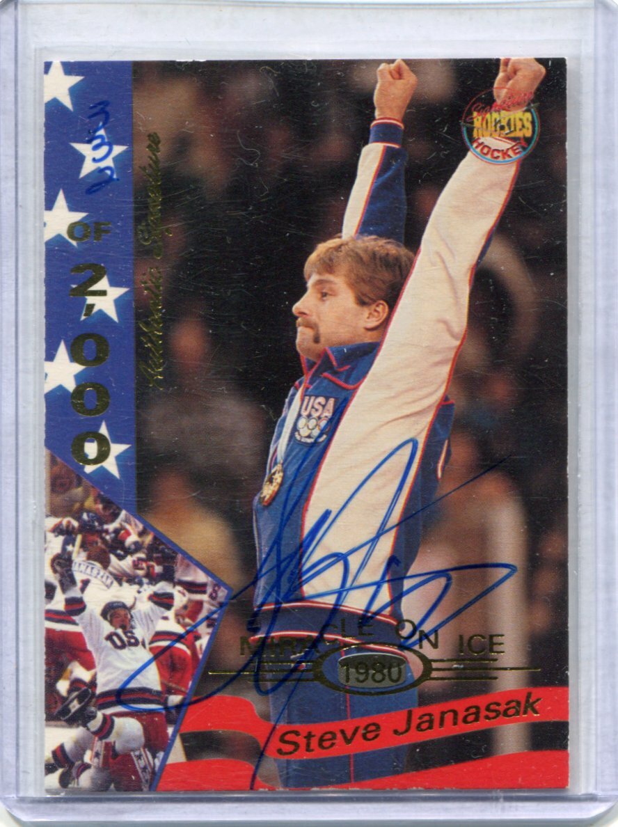 1995 Signature Rookies - STEVE JANASZAK - Miracle on Ice Certified