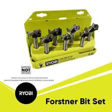 RYOBI A9FS7 Forstner Bit Set 7 Pieces  With Hard Case Pq