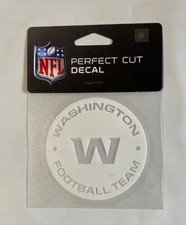 Washington Football Team 4" x 4" Logo Truck Car Auto Window Die Cut Decal White