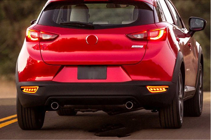 Декоративная лампа заднего бампера светодиодный стоп-сигнал 2 шт для Mazda CX-3 CX3 2016-2020 годов выпуска - Изображение 3 из 4