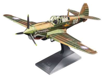 Fascinations Metal Earth P-40 WARHAWK American Flying Tigers Aircraft Model Kit