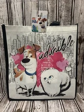 Secret Life Pets Max Gidget Tote Gift Bag Reusable Eco 13"x6" Birthday Holiday
