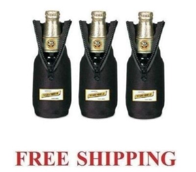 MODELO NEGRA 3 UNIQUE ZIP UP BOTTLE KOOZIE COOLIE COOZIE HUGGIE CORONA NEW