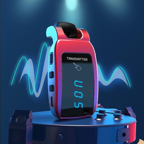 5.8GHz Wireless Guitar System Transmitter Receiver Rechargeable LED Display 30m - Picture 13 of 14