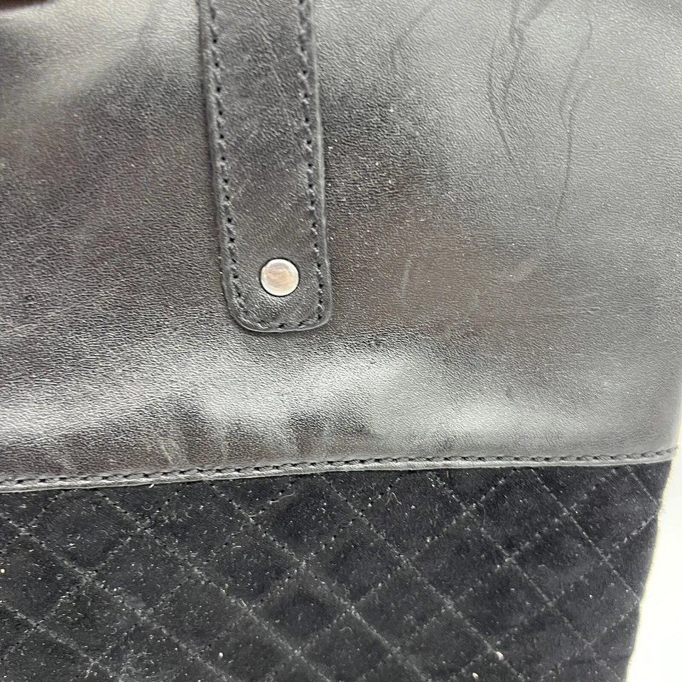 Botas de cuero negras Bandolino Cabbey acolchadas media pantorrilla talla 7 Foto 3 de 4