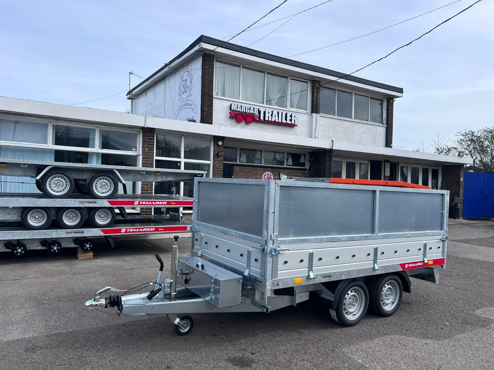 Tipper Ramps 10ft x 5ft SIDES + RAMPS ELECTRIC TIPPING TRAILER TIPPER 2700kg 3m X 1 ...