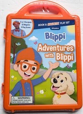 Blippi Book and Magnetic Play Set, Brand New-Sealed Package 