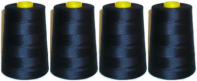 120s NÄHFADEN 100 % GESPONNENES POLYESTER, 5000 YARD KEGEL, VERSCHIEDENE FARBEN, KUNST NL1