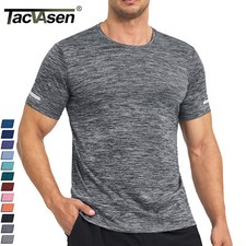 Men's Running Sport Gym Workout T-Shirts Athletic Bodybuilding Short Sleeve Tops