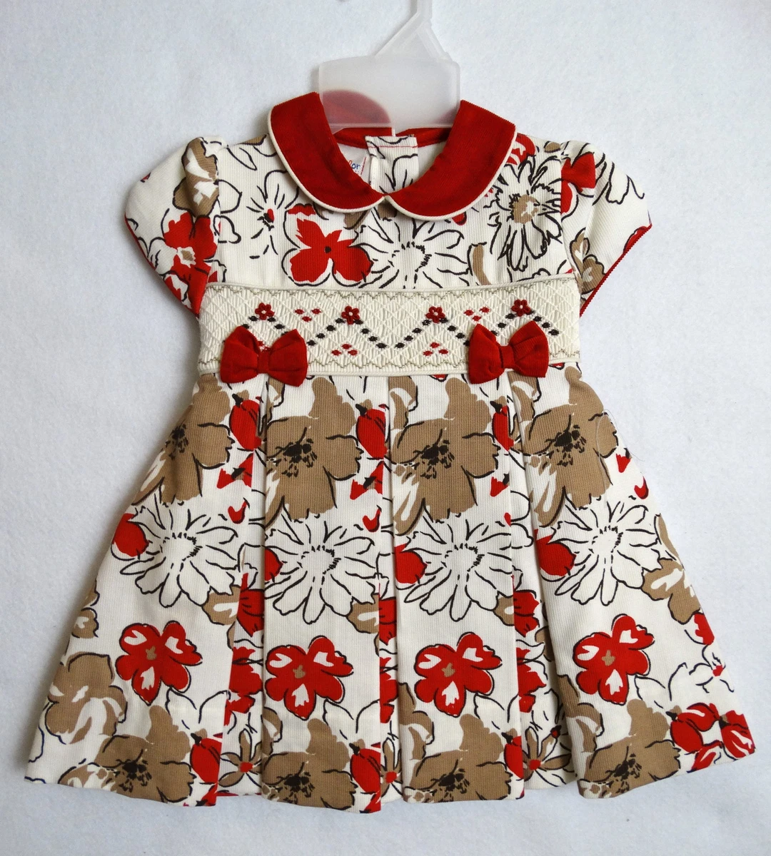 Red color dress cheap for baby girl