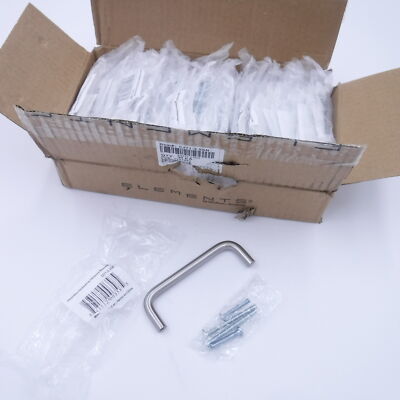 30 Pack Elements Torino 3-1/2'' CC Cabinet Drawer Pulls Satin Nickel S271-3.5SN