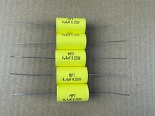 5 New 4.4 uF 250V Supertech MPT Film Audio Signal Crossover Capacitors Qty