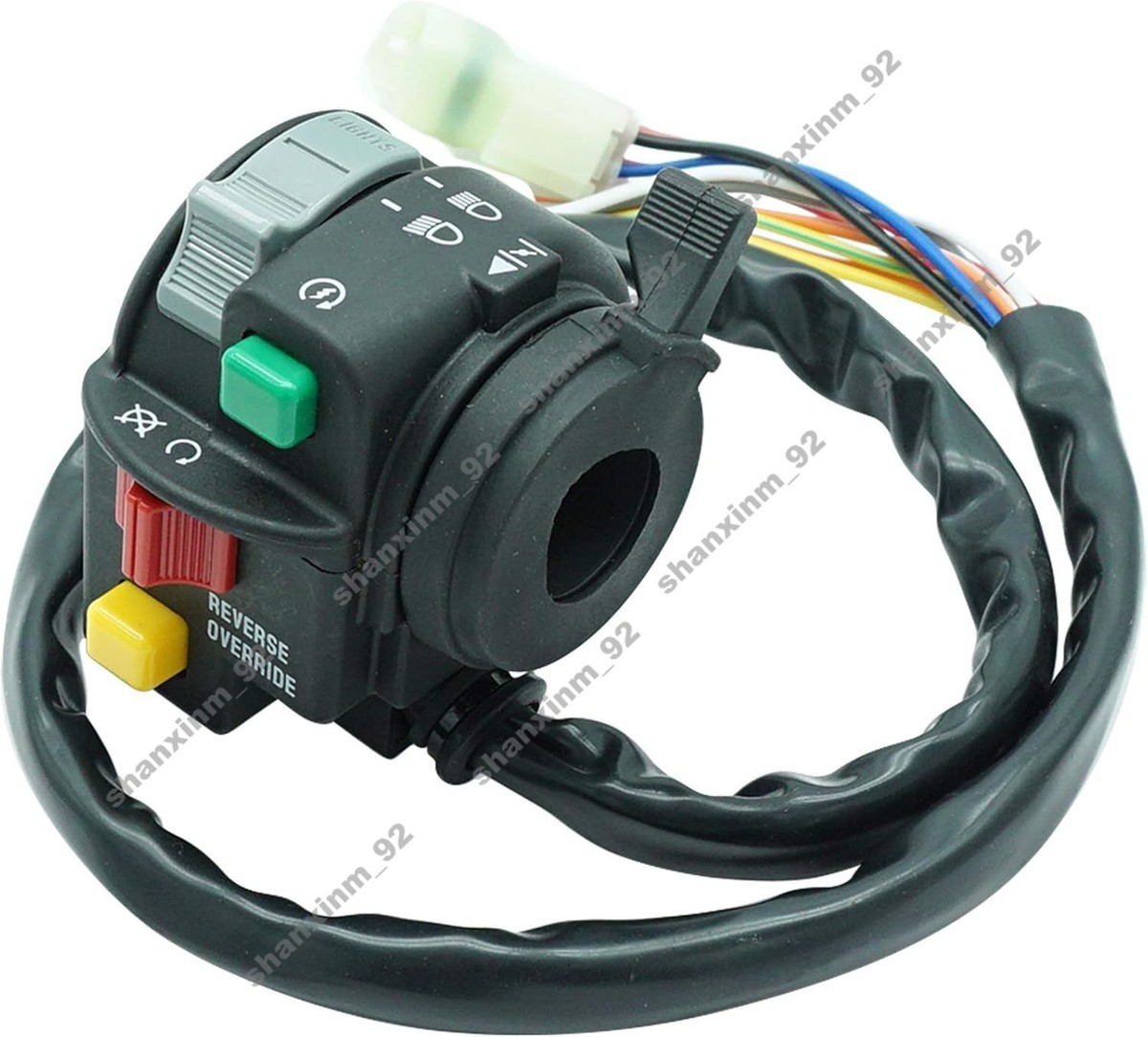 Aazon.co: AUTOKAY Left Handlebar Switch Start Stop Headlight Hi/Lo