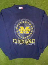 90s Michigan Wolverines - Vintage College Sweatshirt XL 
