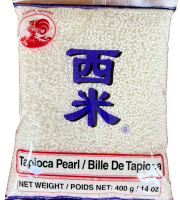 2x400g Tapioka Perlen Tapioca Tapiokastärke perlen Maniok Idee Bubble Tea Boba