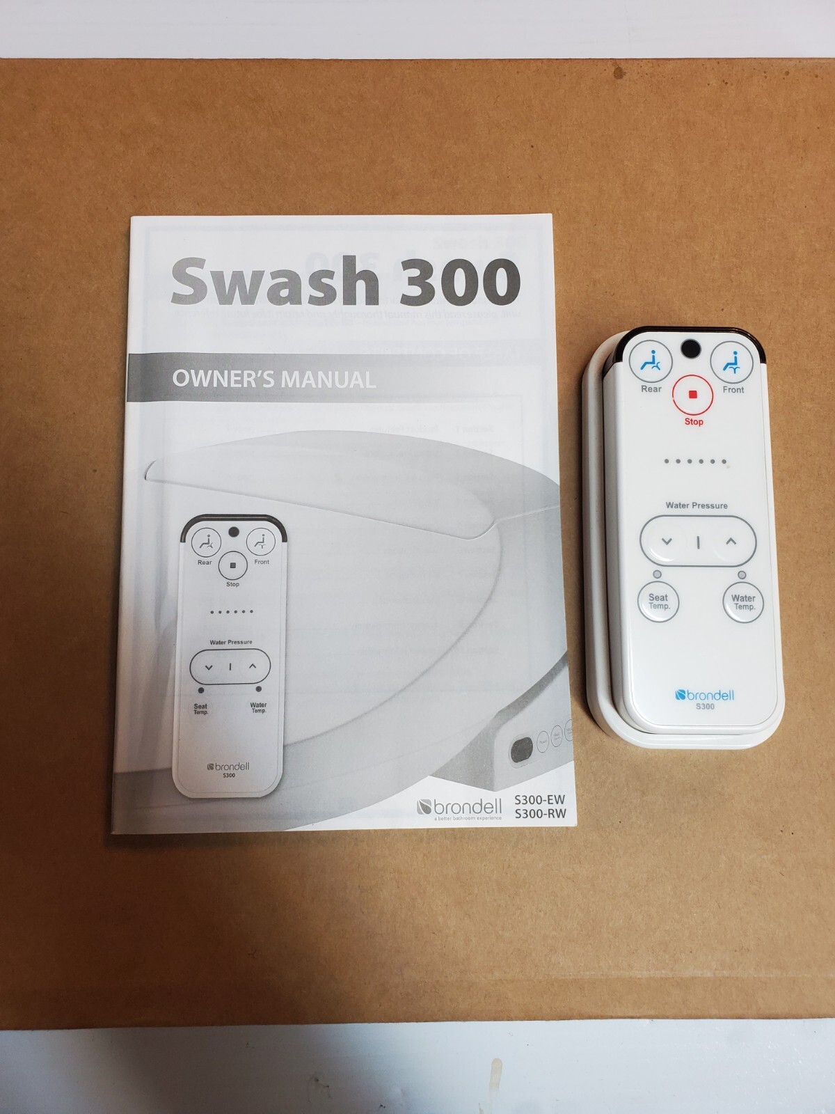 Brondell Swash 300 Bidet Remote Control And Owners Manual