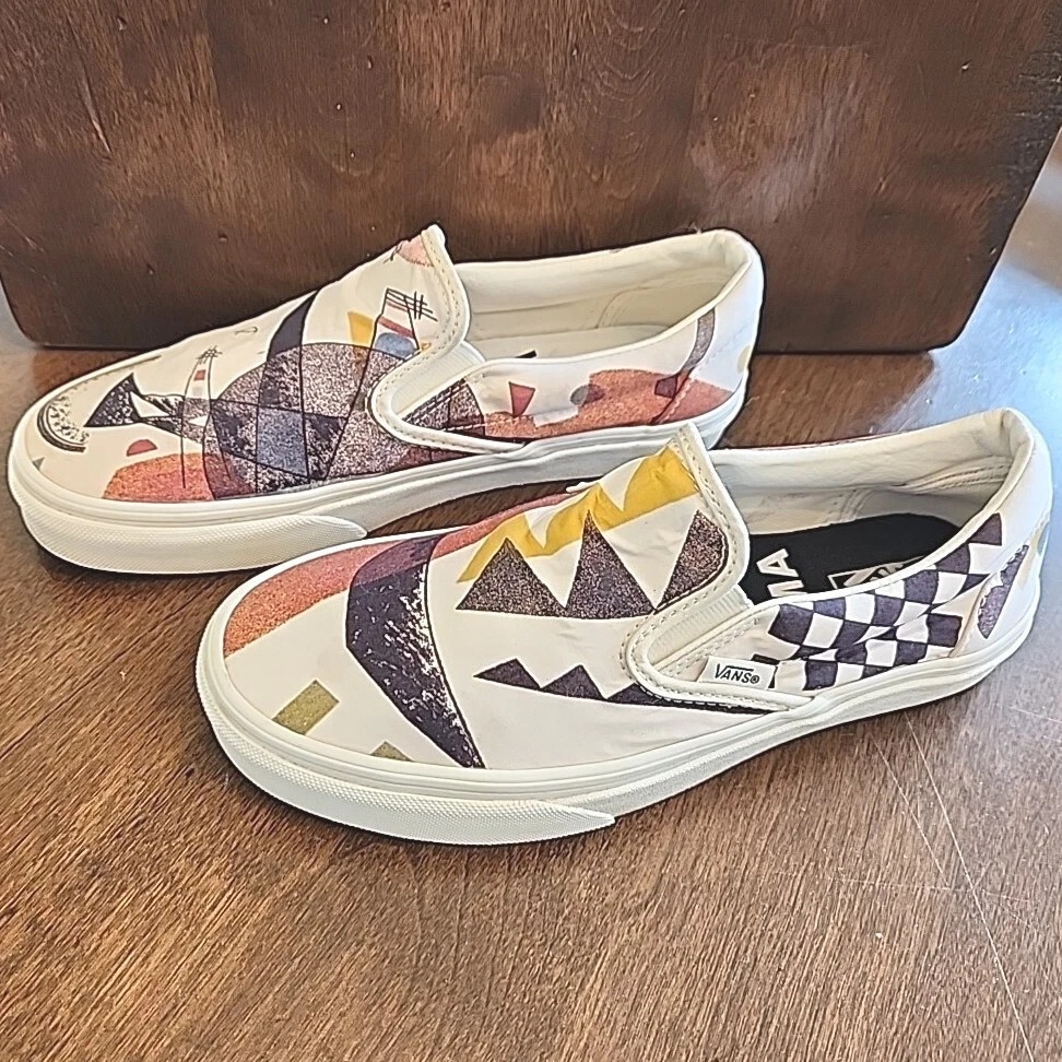 Vans MoMa Vasily Kandinsky Classic Slip On Shoes Museum Modern Art Men s 6 W 7.5